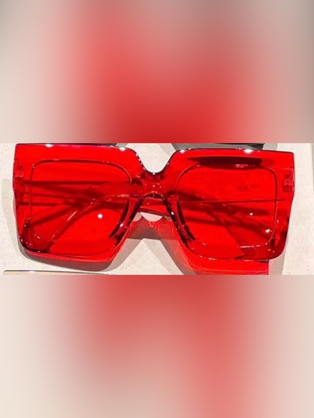 Sunglasses - NWOT Red Women's Square Unbranded